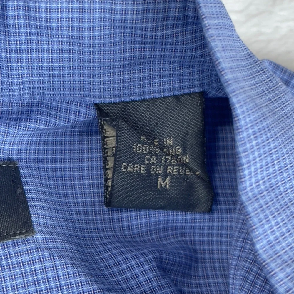 Banana Republic‎ Button Up Shirt Mens Medium Blue Long Sleeve Collar Classic Fit